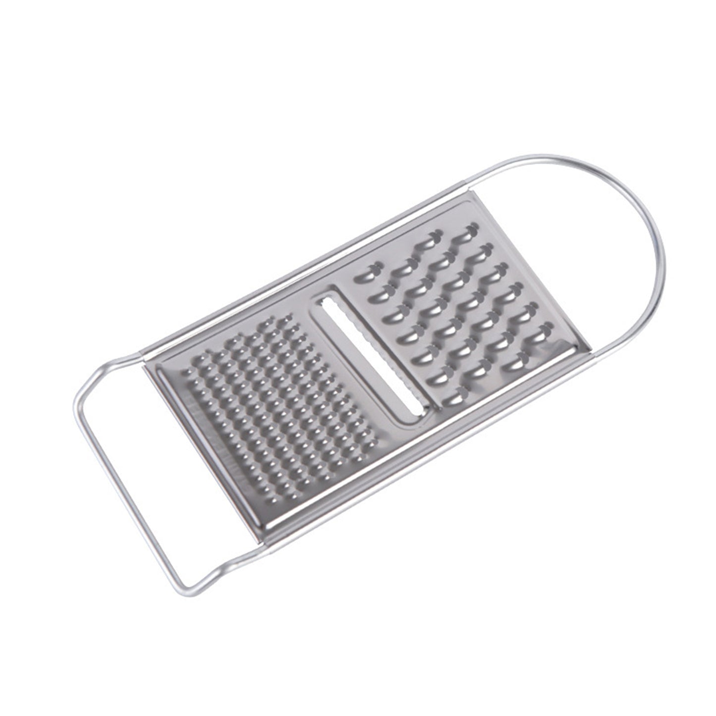 Stainless Steel No Skid Bottom Flat Grater Handheld Garlic Grater Kitchen Gadget for Ginger Soft Handle Kitchen Tools Gadgets LB