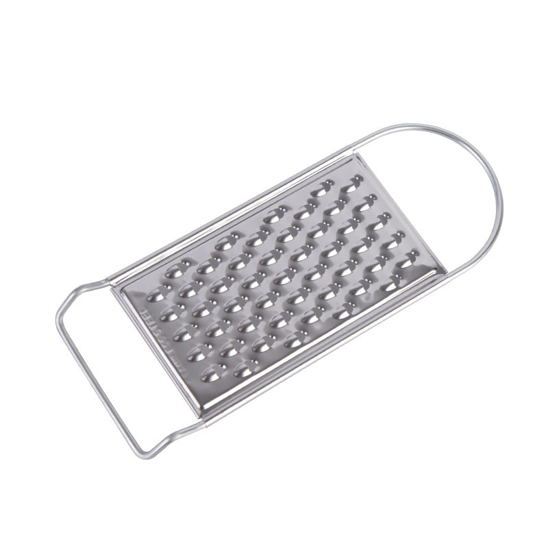 Stainless Steel No Skid Bottom Flat Grater Handheld Garlic Grater Kitchen Gadget for Ginger Soft Handle Kitchen Tools Gadgets LB