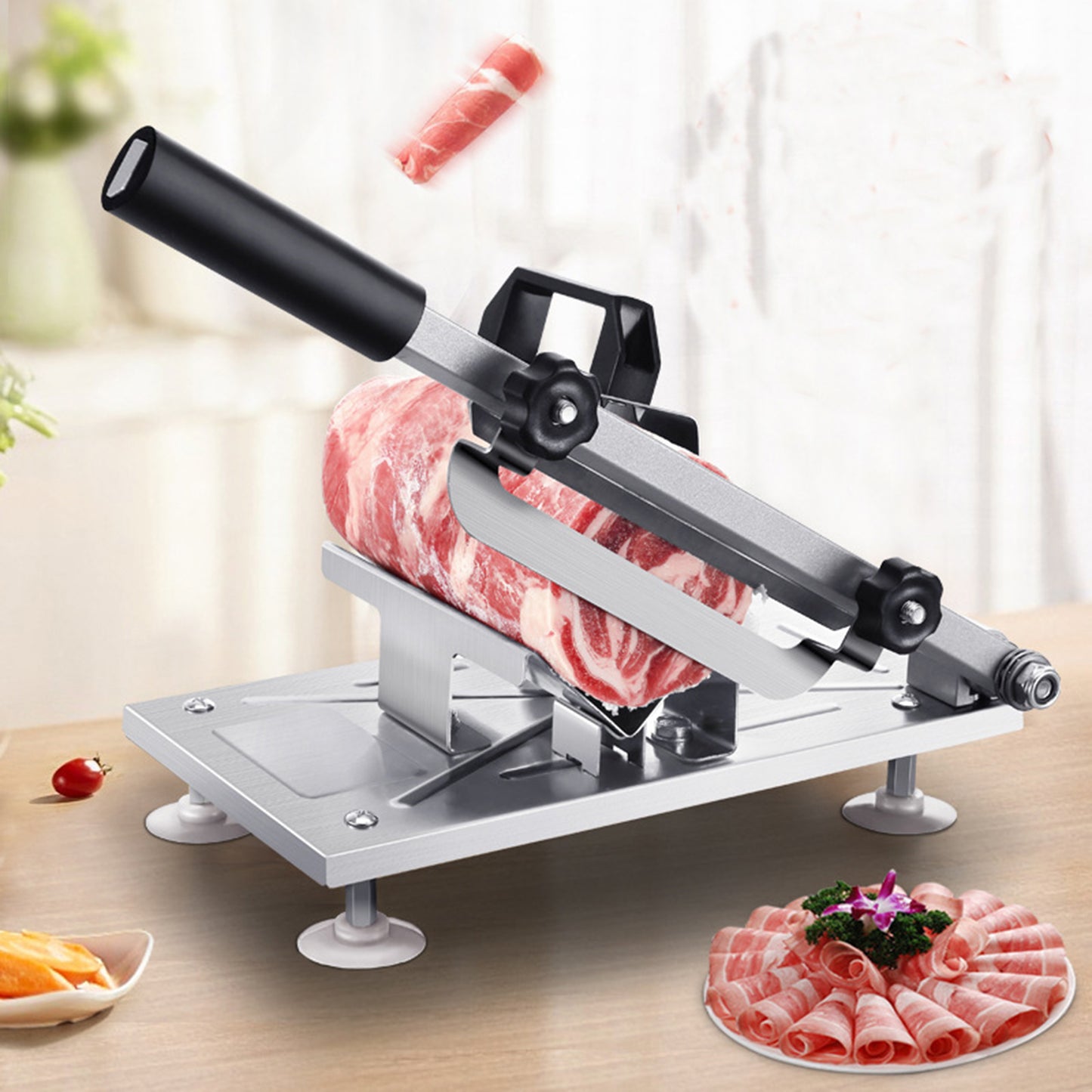 Manual Frozen Meat Slicer Cutting Slicing Machine Beef Cutter Slicer Gadget