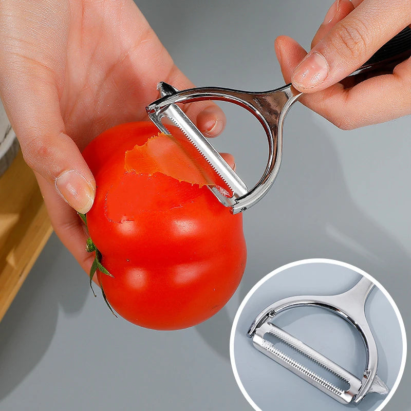 Stainless Steel Vegetable Cutter Peeler Vegetable Chopper Chip Multi-function Salad Fruit Kitchen Accessories Kitchen Gadgets