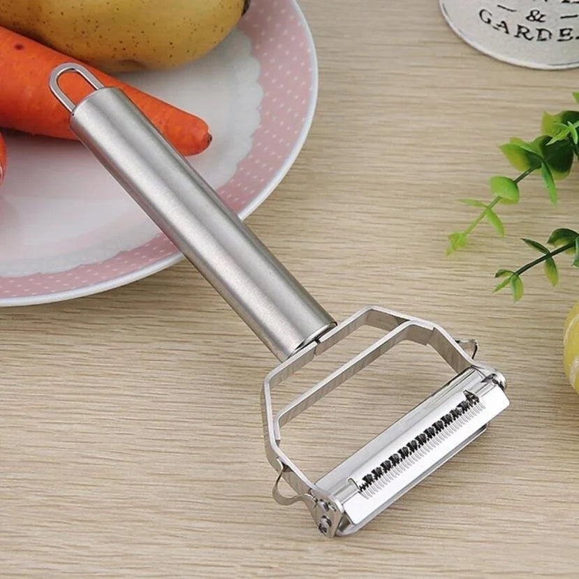 Vegetable Julienne Peeler Fruit Carrots Radish Potatoes Slicer Cutter Stainless Steel Knife Multifunction Kitchen Cooking Gadget