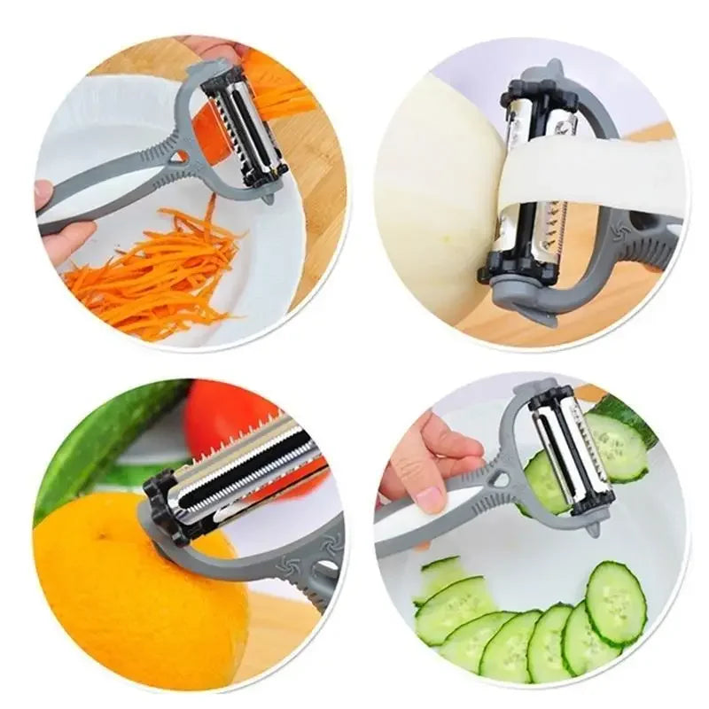 Dual Fruit Vegetable Peeler&Julienne Peeler Cutter Sharp Stainless Steel Potato Carrot Grater Planing Kitchen Accessories Gadget