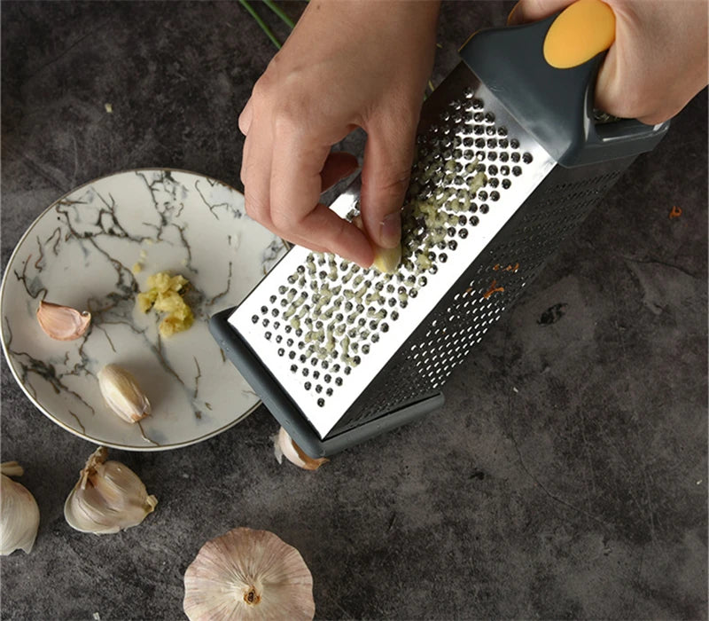 Multifunctional Vegetable Grater Chopper 4 Side Manual Stainless Steel Cheese Garlic Ginger Fruit Cutter Slicer Kitchen Gadgets