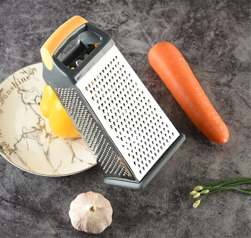 Multifunctional Vegetable Grater Chopper 4 Side Manual Stainless Steel Cheese Garlic Ginger Fruit Cutter Slicer Kitchen Gadgets