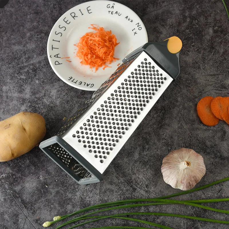 Multifunctional Vegetable Grater Chopper 4 Side Manual Stainless Steel Cheese Garlic Ginger Fruit Cutter Slicer Kitchen Gadgets