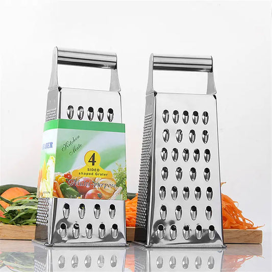 Fruit Vegetable Grater Stainless Steel 4 Sides Carrots Potatoes Grater Onion Slicer Fruit Vegetable Tools Kitchen Gadget