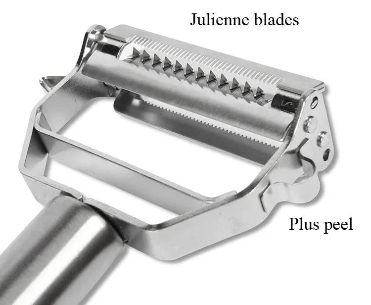 Dual Fruit Vegetable Peeler&Julienne Peeler Cutter Sharp Stainless Steel Potato Carrot Grater Planing Kitchen Accessories Gadget