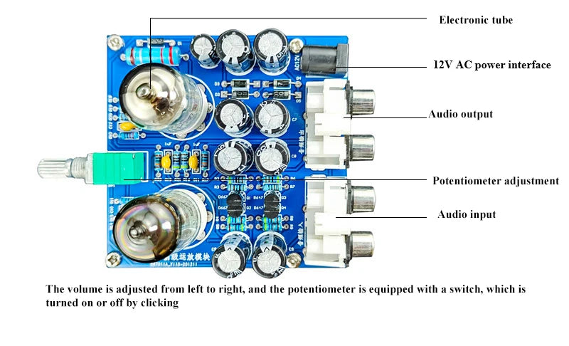 DIY Electronic Kits for Adults Biliary Electronic Tube Diy Kit Power Preamplifier Board Welding Parts Self Assembly Components