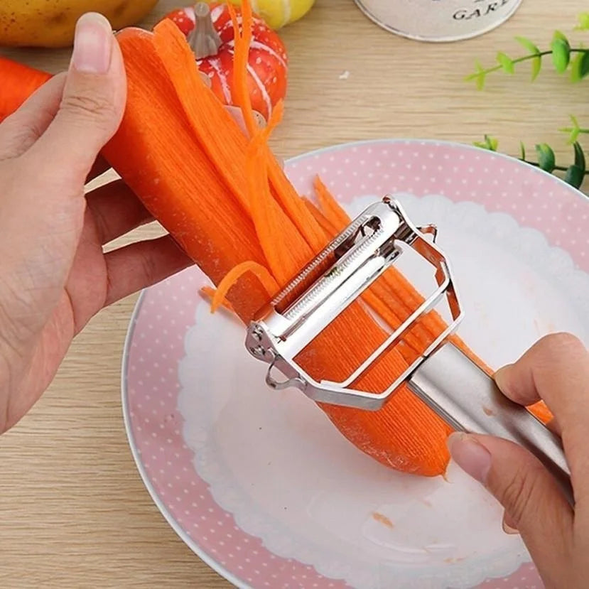 Vegetable Julienne Peeler Fruit Carrots Radish Potatoes Slicer Cutter Stainless Steel Knife Multifunction Kitchen Cooking Gadget