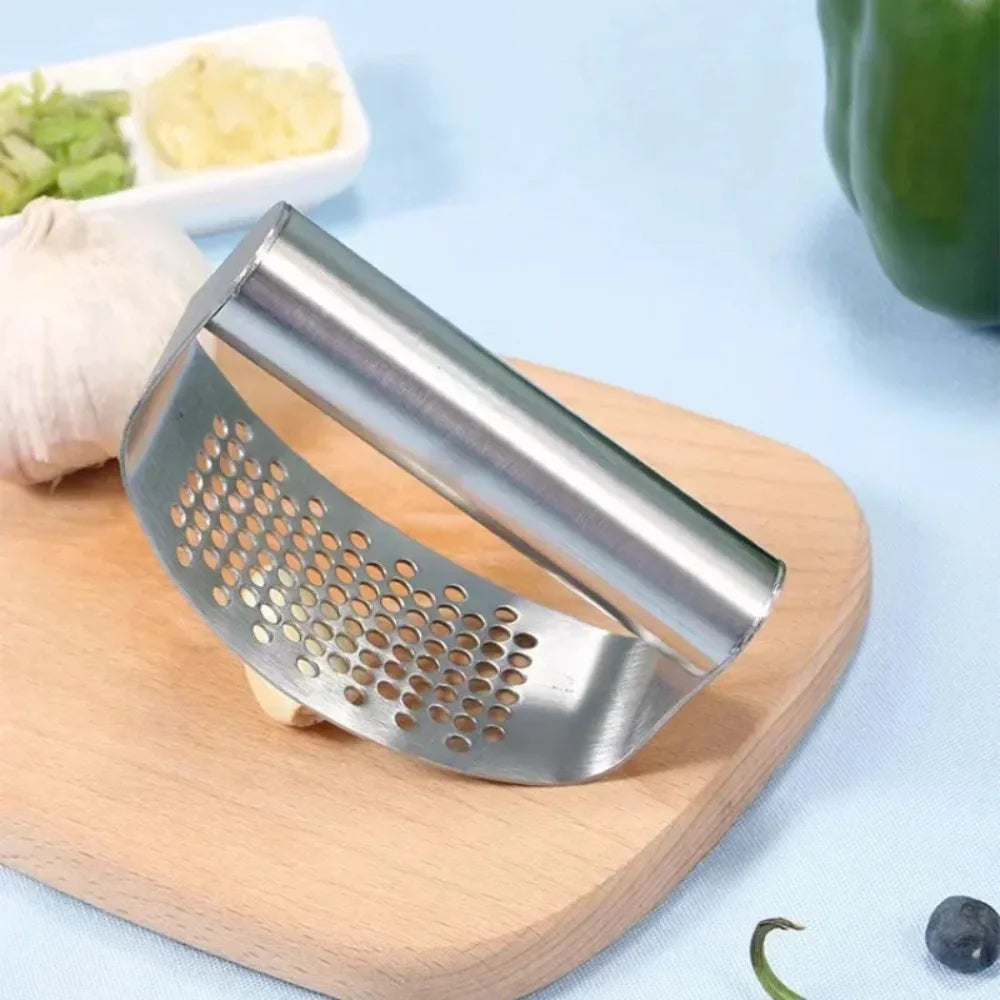 Manual Stainless Steel Garlic Mincer Garlic Crusher Press For Fruit Vegetable Kitchen Gadget Manual Food Processors