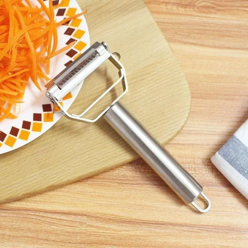 Vegetable Julienne Peeler Fruit Carrots Radish Potatoes Slicer Cutter Stainless Steel Knife Multifunction Kitchen Cooking Gadget