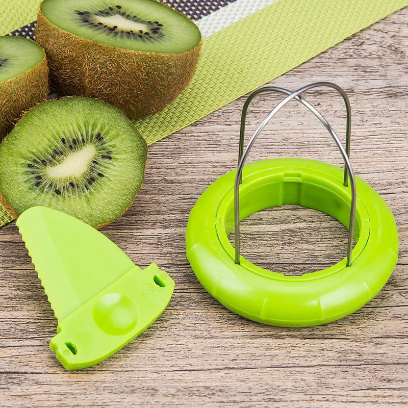 Fast Fruit Kiwi Cutter Peeler Slicer Kitchen Gadgets Stainless Steel Kiwi Peeling Tools Kitchen Fruit Salad Kitchen Accessories